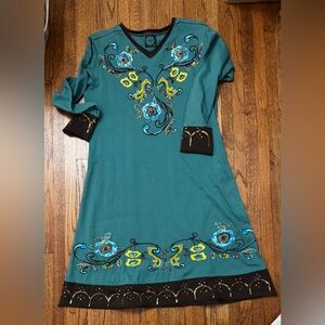 Double D Ranch Teal Dress